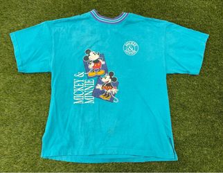 Disney 80s 90s Mickey & Minnie Shirt Disneyland Theme Park tee