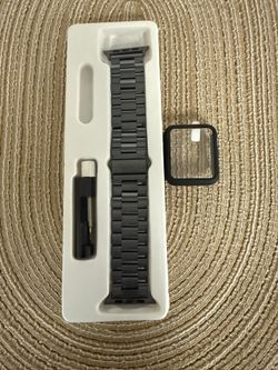 New Black Apple Watch Band Set 42/44 Mm