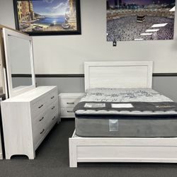 4PC White Queen Bedroom Set 🔥SALE🔥