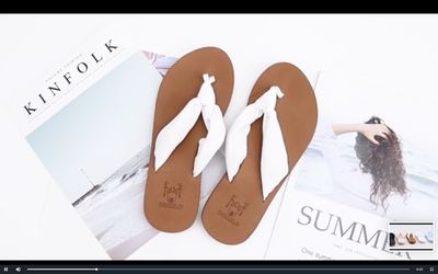 Women's flip-flops suitable for summer beach walking, cushioned slip-on sandals for indoor use