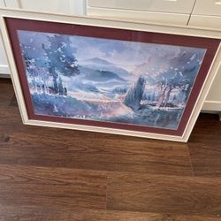 Framed Landscape Print – Douglas Chun (1992)