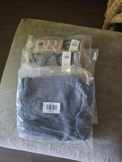 Hollister linen-blend flat front Shorts "9"
