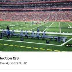 Arizona Cardinals vs. Dallas Cowboys – 3 Seats , Row 1 In The Section 128