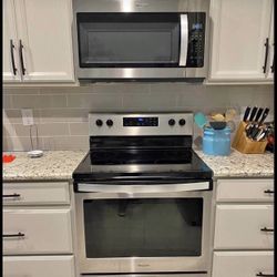 Electric Stove + Fridge + Dishwasher And Microwave