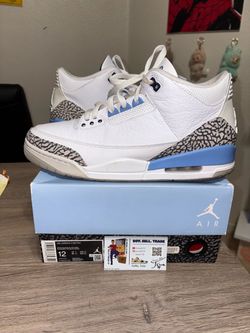Size 12 - Air Jordan 3 Retro UNC White 2020