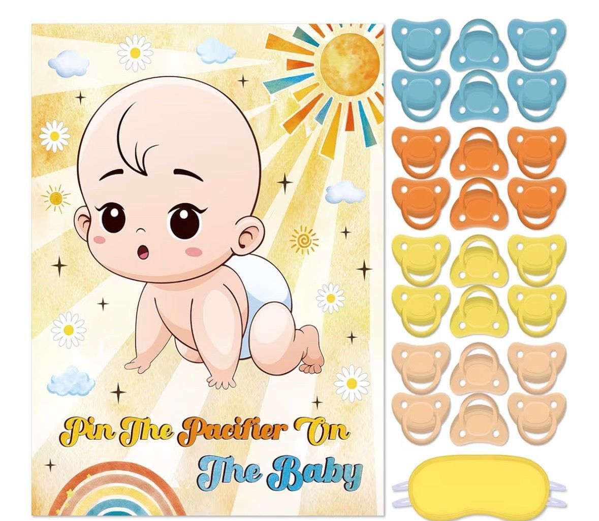 Free pickup Baby Shower Game : Pin the Pacifier