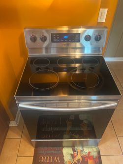 Electric range top stove