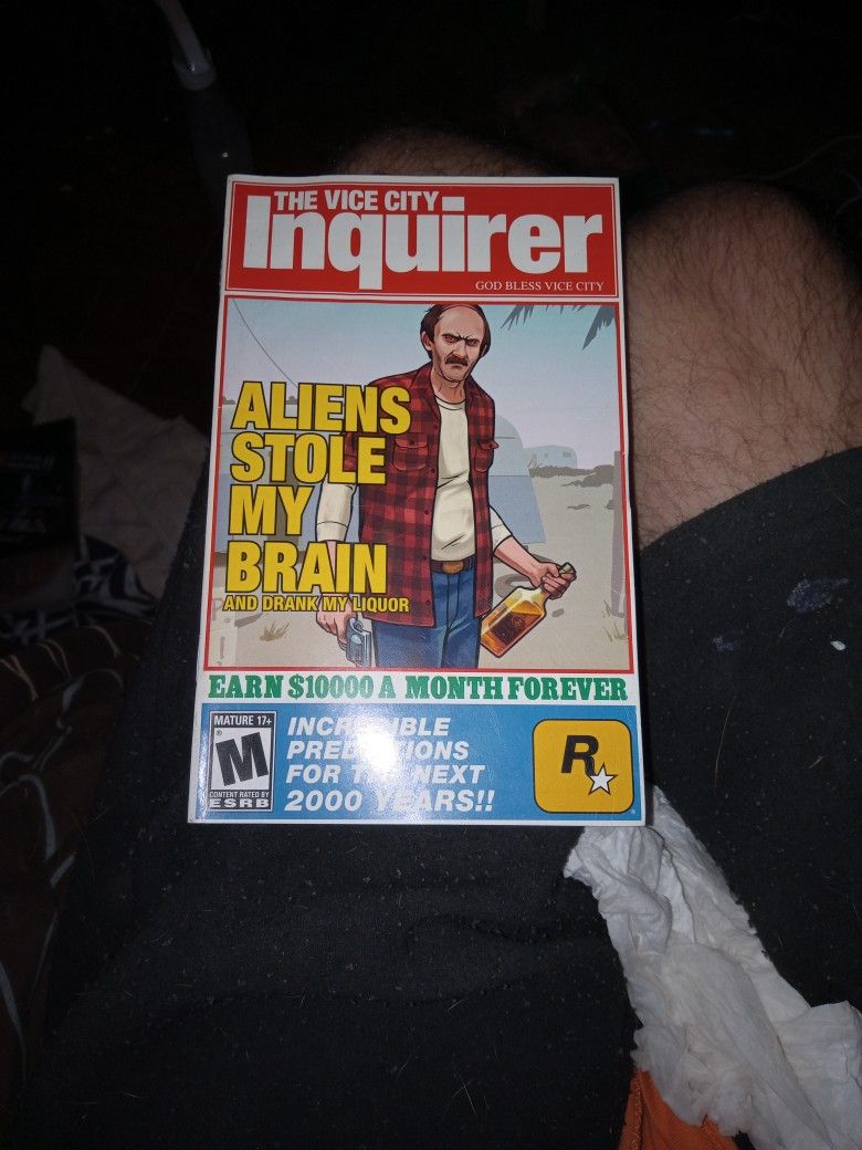 Vice City Stories Booklet/manual ..no Game