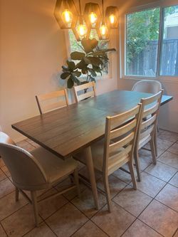 dining room table and chairs