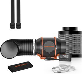 Spiderfarmer 6-in Digital Inline Fan With Humidity Control