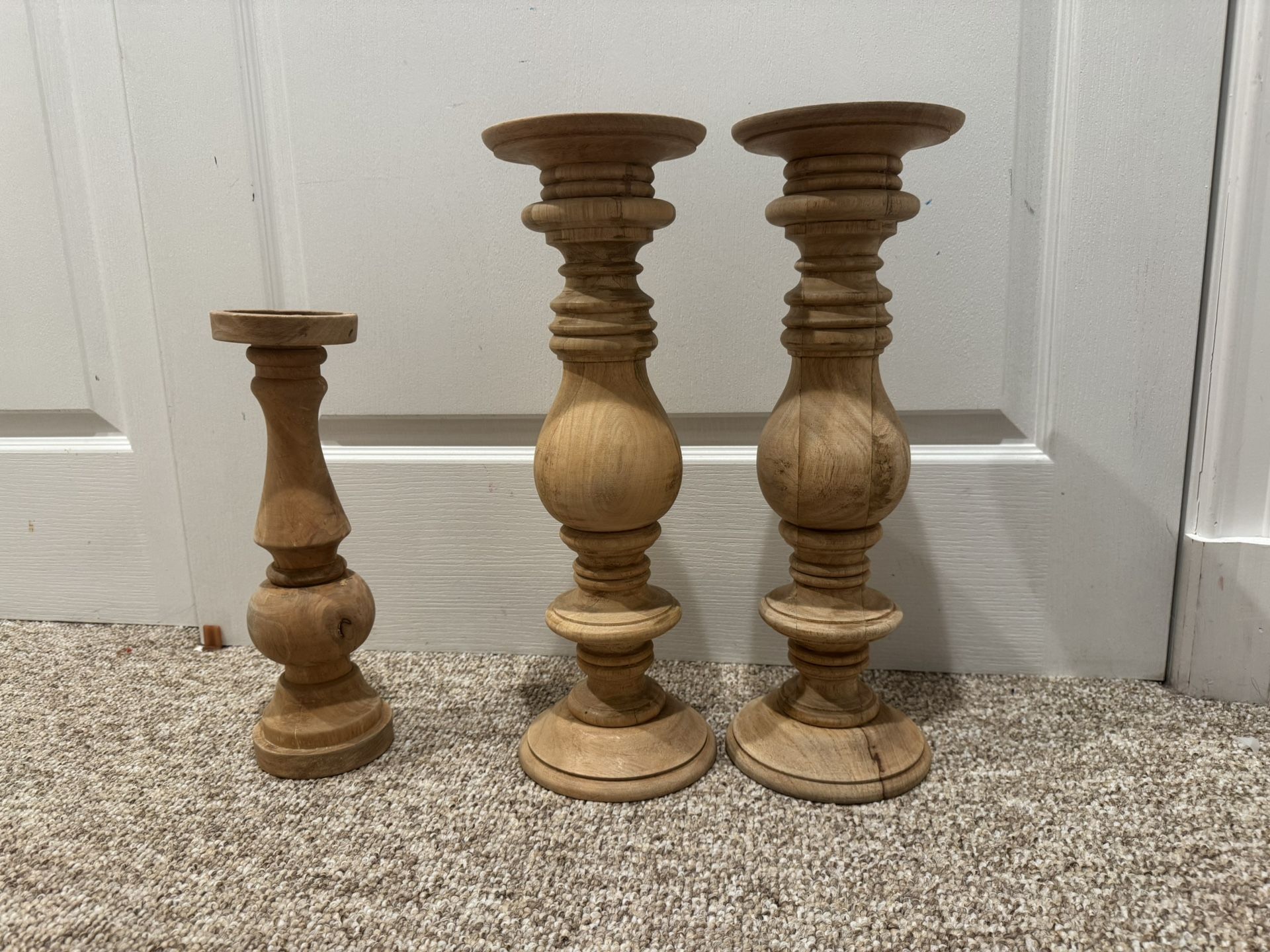 Pottery Barn Candle Pillars