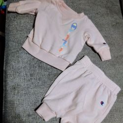 Champion Sweat Suit Size 0-3 Months 