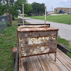 1920's Simmons Steel Dresser