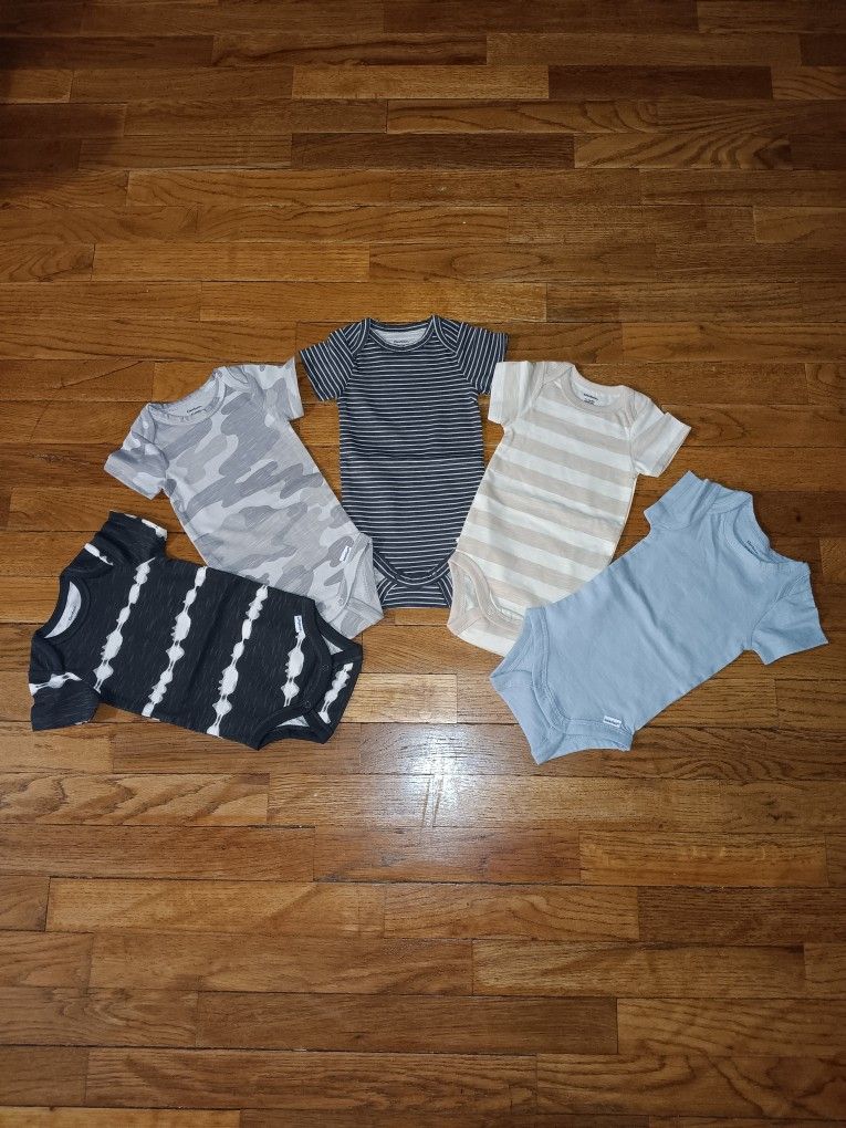 0-3 month Boys Onesies