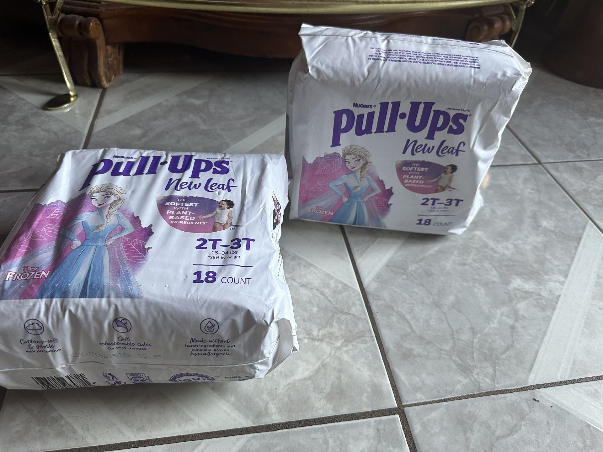 2 Packages Huggies pull-UPS  2T-3T