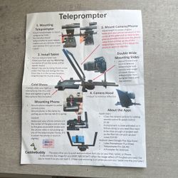 CaddieBuddy Teleprompter 