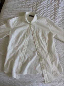 Brandy Mevile white collar button up