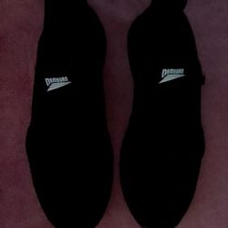 Black Mesh Slip And Tie Size 9 Shoes