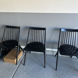 3 Wooden Chairs 
