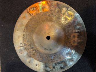Meinl 10" byzance dual splash cymbal.