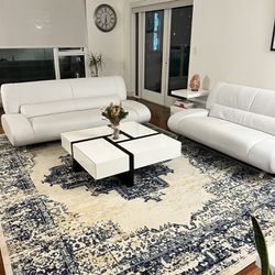 Brand New White Couches And Middle Table 