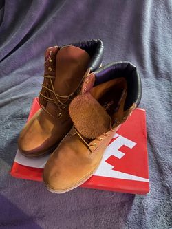 Timberland Wheat Nubuck Lace-Up Boots