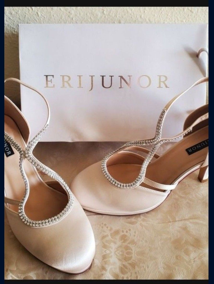 Cream Silk Heels