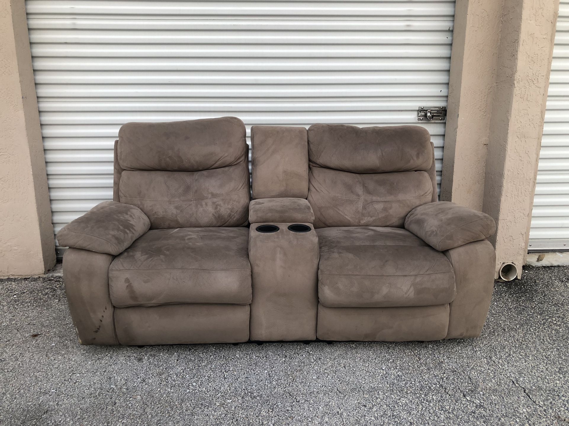 2 Seater Reclining Couch Sofa Good Condition