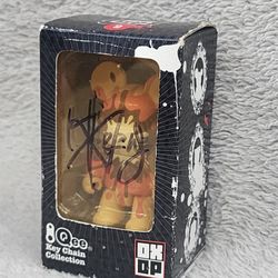 Signed Kii Arens Qee Keychain Figure OX-OP Series 2 (2.5”) w/ Box