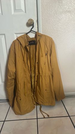 Mustard Yellow Hooded Parka Jacket 3X