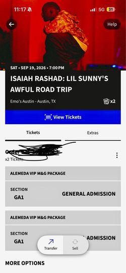 Isaiah rashad tickets