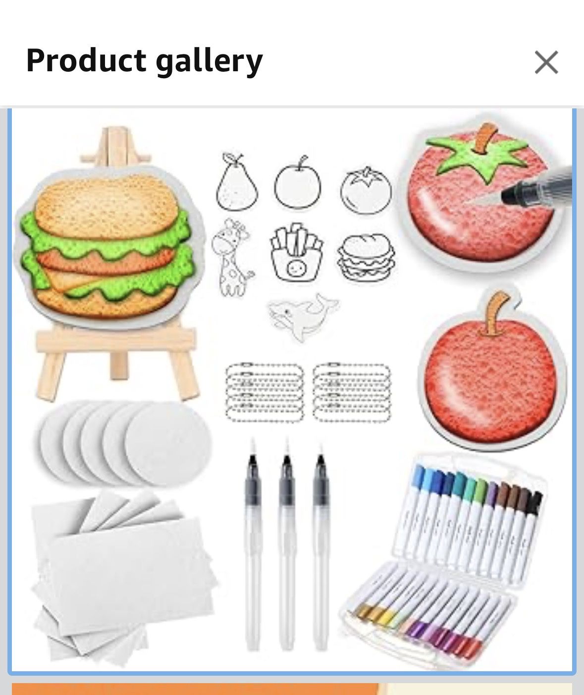 55 Pcs Magic 3D Foam Texture Painting Kit - Includes 17 Pcs Foam Texture Paper, 24 Color Brush Tip Acrylic Paint Markers, 3 Soft-tip Water Brush Pen