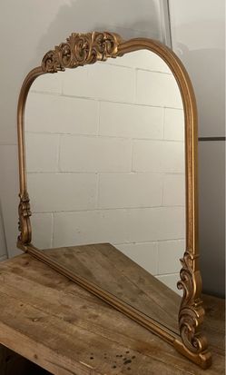 Large Ornate Gold Wall Mirror 42” – Baroque / Rococo Style