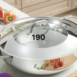 Cacerola Clásica Grande De Acero Inoxidable 16 Qt Nueva Princes House