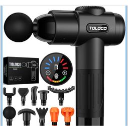TOLOCO Massage Gun, Massage Gun Deep Tissue, Percussion Massage Gun with 10...
