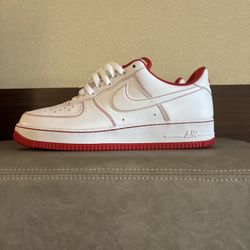 Size 11.5 Air Force 1 Men’s White Red w/ Insole