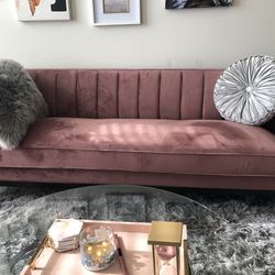 Blush couch