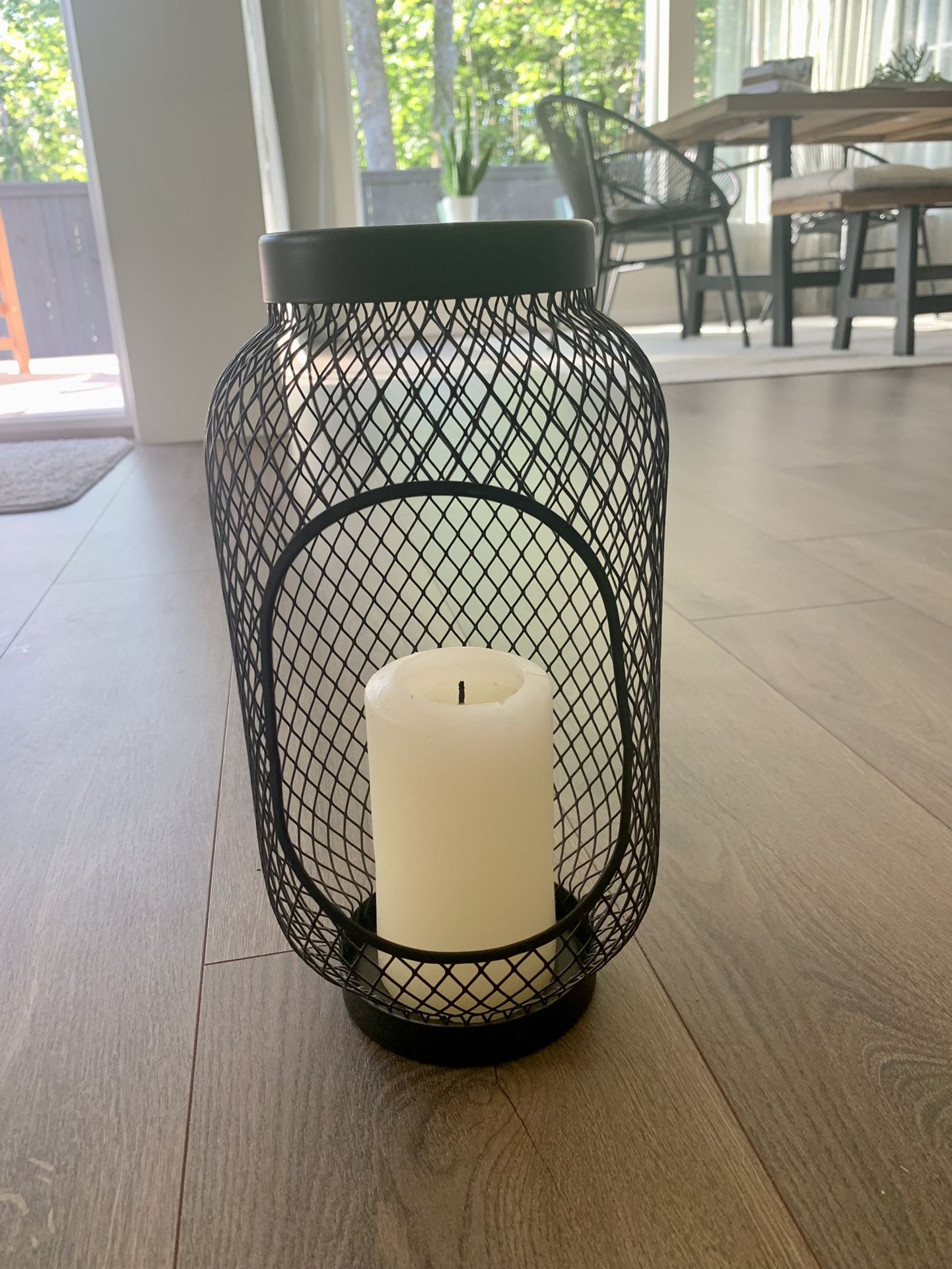 Ikea Lantern for block candle, Black