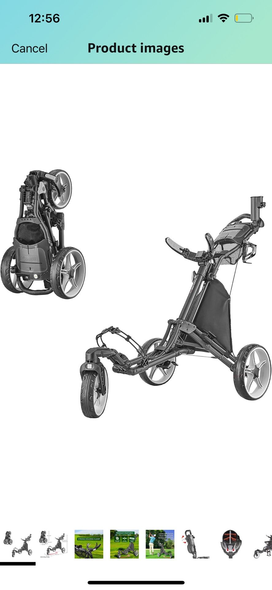 Golf Push Cart And Seat