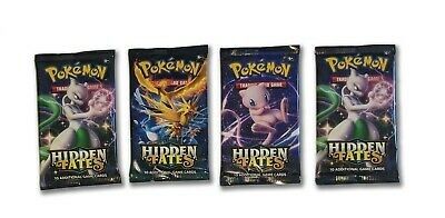 Pokemon Hidden Fates 4x Booster packs