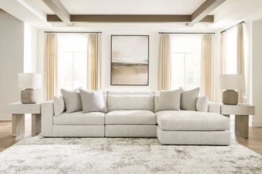 Ashbourne Estate Snowstone 3-Piece Sectional w/ Chaise (Online Special Price)