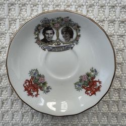 Queen Anne Saucer Of Royal Wedding