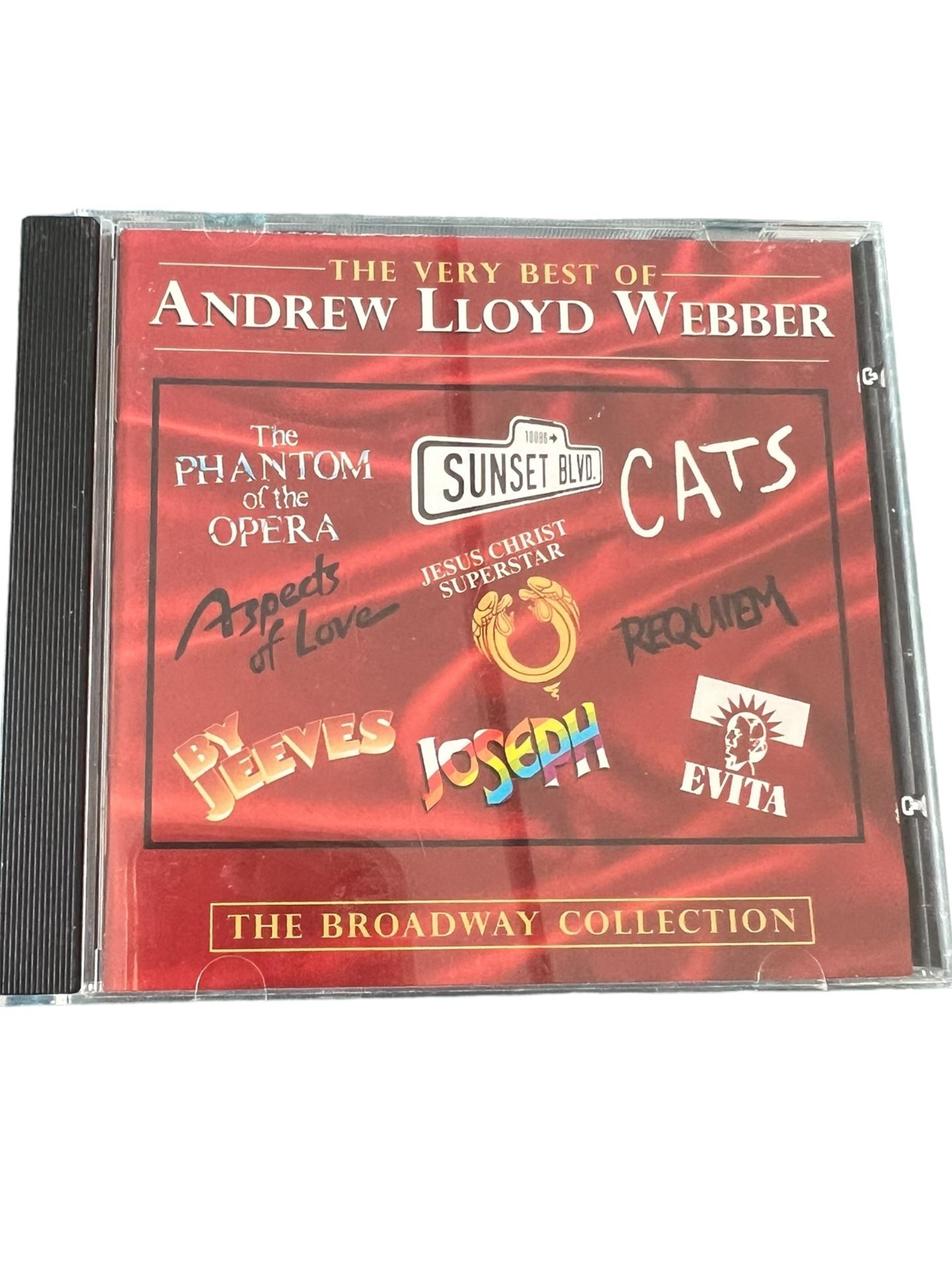 This CD features the Best of Andrew Lloyd Webber: Broadway Collection, a compilation of cast recordings from some of his most popular musicals. The di