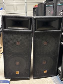 Mr. DJ Dual 15" PA Speaker Cabinets – Pair