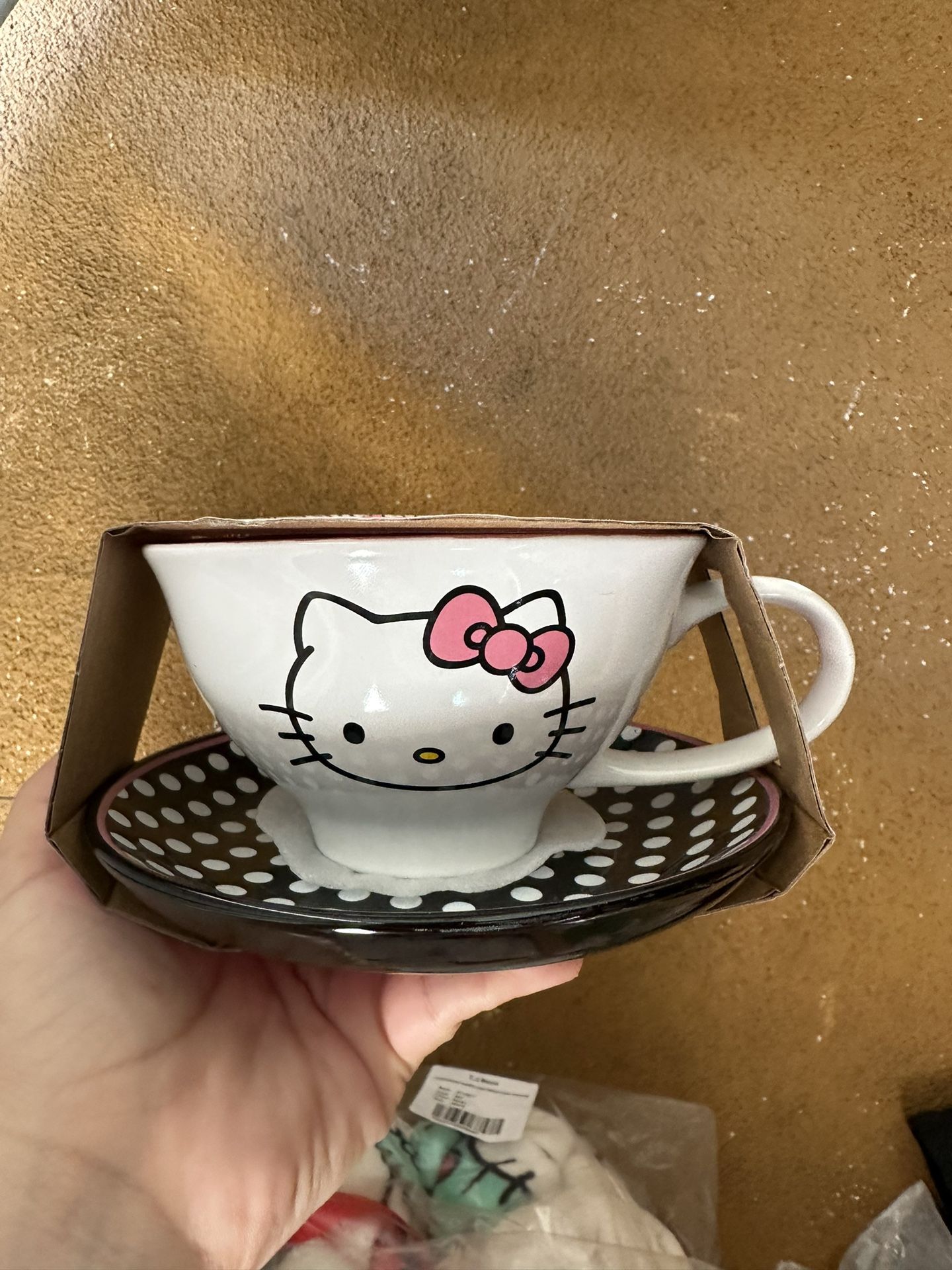 Hello Kitty Tea Cup With Plate 