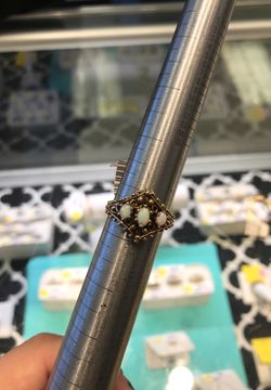 Opal ring (10k yellow gold)