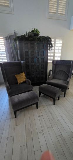 2 Gray Chairs