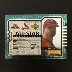 Mark McGwire Upper Deck Card