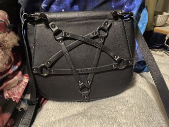 Blackcraft Cross Body Gothic Emo Bag