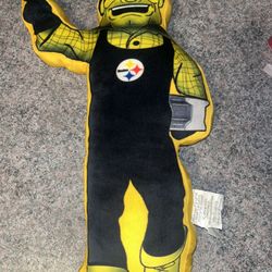 Pittsburgh Steelers Mascot Plushlete Pillow 20 Inches Tall Soft NFL Football A2